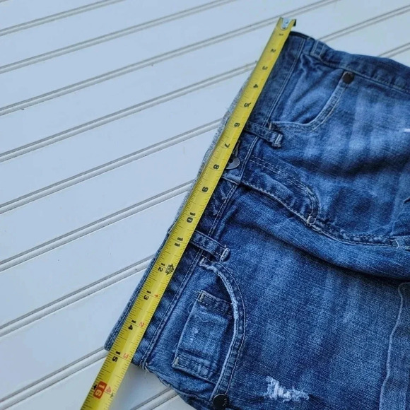 Arizona Jean Co. Denim Short Juniors Blue Mid Rise Medium Wash 5-Pocket Sz 3 - Picture 5 of 9
